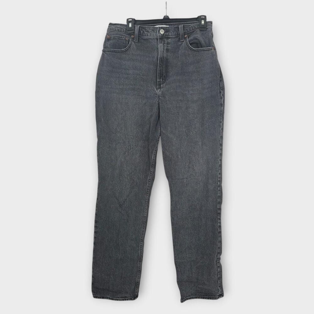 Abercrombie & Fitch Jeans Women's 12L Charcoal The 90s Straight Ultra High-Rise